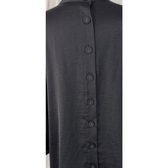 ModCloth 3X Miss Appreciated High Collar Full Back Button Pleated Shoulders - Picture 8 of 9